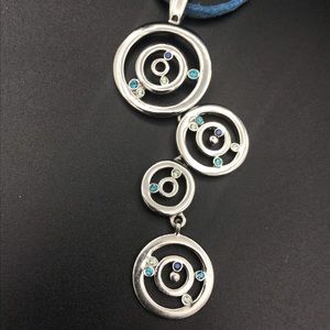 Lia Sophia- Blue Swirl Pendant